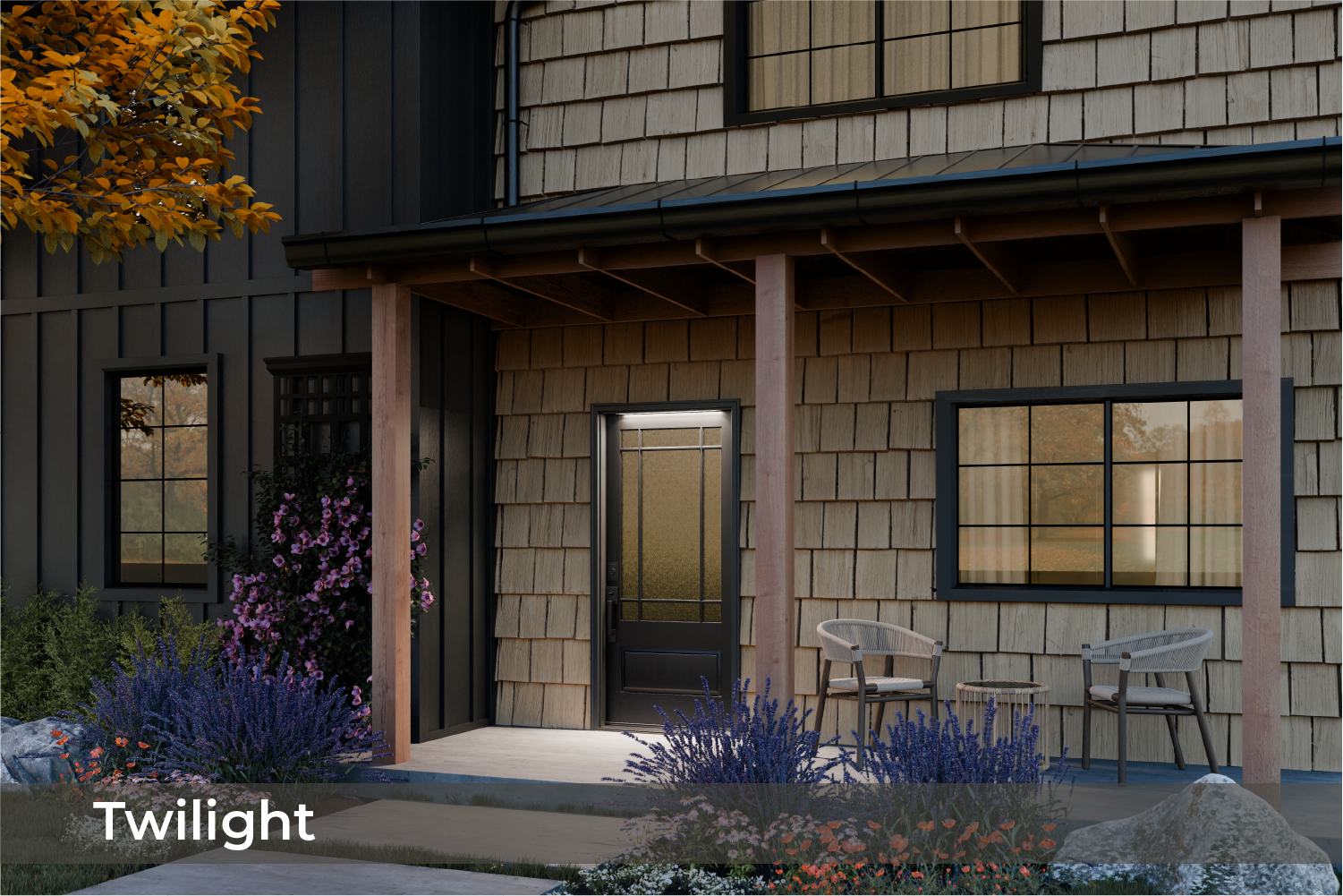 LightEn with light bar on during twilight.